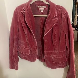 Pink Velvet Tommy jacket